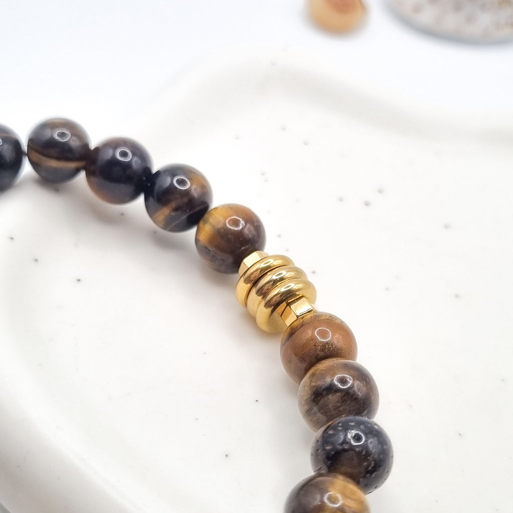 Bracelet protecteur OBSIDIAN CROSS